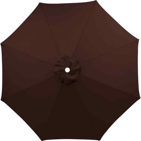 1 Toile de rechange parasol, Polyester 190T, Protection UV, Imperméable, Pour jardin et terrasse (1/5)