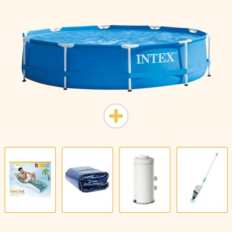 Intex Piscine Tubulaire Ronde - 366x76 cm - 5-pièces S87 (1/5)