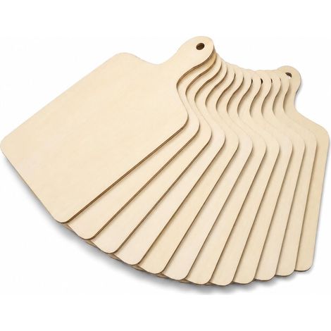 Lot de 12 mini planches à découper en bois brut avec poignée pour travaux manuels, légumes, charcuterie, décoration de la maison et la cuisine (1/5)