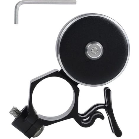 Sonnette de vélo pour adulte, sonnette de vélo forte et nette, accessoire de vélo pour VTT, plage, cruiser, déplacement, facile à monter sur le guidon, noir (1/5)