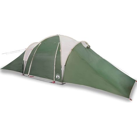 vidaXL Tienda de campaña familiar iglú 6 personas impermeable verde (1/2)