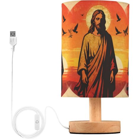 Petite lampe de table beige coucher soleil pour bébé cuisine (1/5)