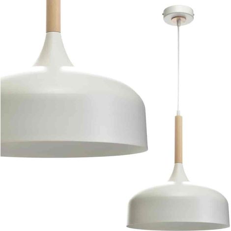 Lámpara colgante Taylor blanca 1xE27 60W (1/5)