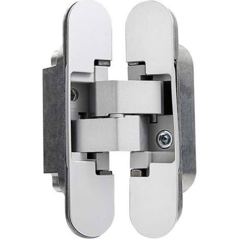 Charnière invisible pour portes lourdes – jeu de 2 (charge 40 kg, ouverture 180°) (1/4)