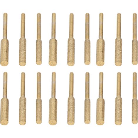 Set mit 18 titanbeschichteten Schleifscheiben für Kettensägen, 4,0 mm, 4,8 mm, 5,5 mm
