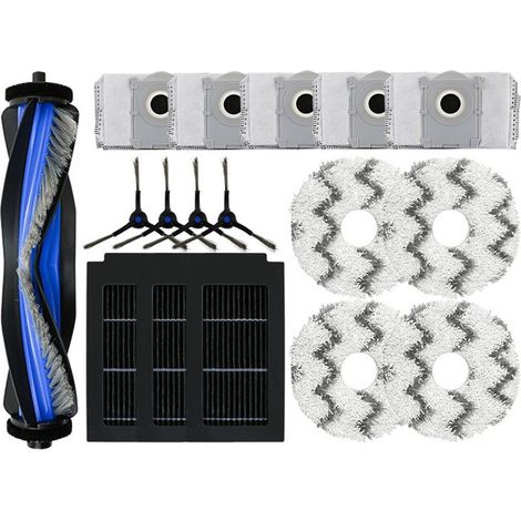 Adatto per ECOVACS T50 Pro/Omni, accessori per robot aspirapolvere, adatto per T50, set composto da spazzola lavapavimenti/spazzola principale/filtro/sacchetto raccoglipolvere. (1/5)