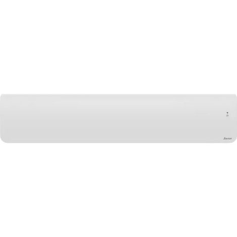 Sauter – Radiateur électrique connecté à inertie fonte 1500W – Plinthe blanche avec éclairage LED – Programmation autonome et pilotage à distance