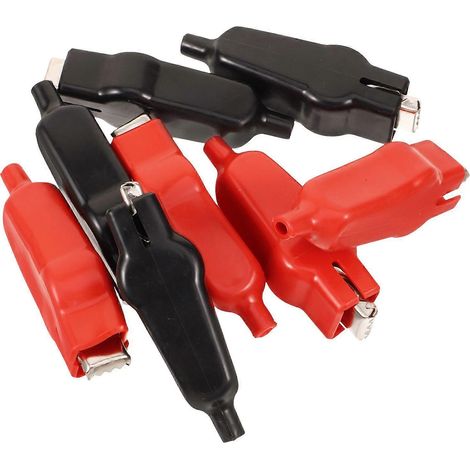 Lot de 8 pinces crocodiles pour tests électriques, pinces de test de câbles pour l'industrie (1/4)