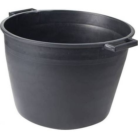 CASSA MACERIE TONDA IN PP NERO LT.40 Misura: mm 450x350x355