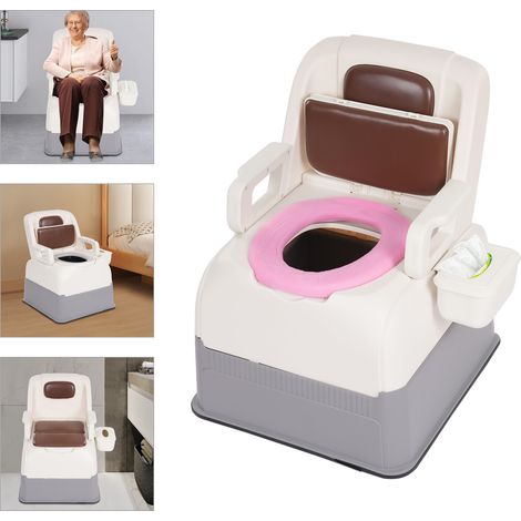 Sedia water, sedia a rotelle water, sedia WC, sedia doccia a rotelle, sedia notte 100 kg (1/5)