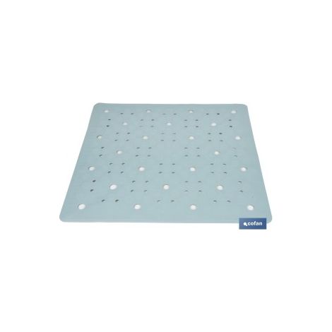 Alfombra antideslizante 53 x 53 cm con ventosas y material de goma termoplástica (1/4)