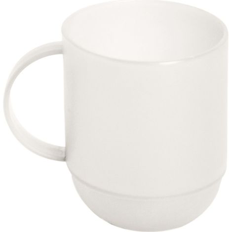 Mug 0,35 L Plastique Blanc 10 x 8 x 8 cm (1/3)