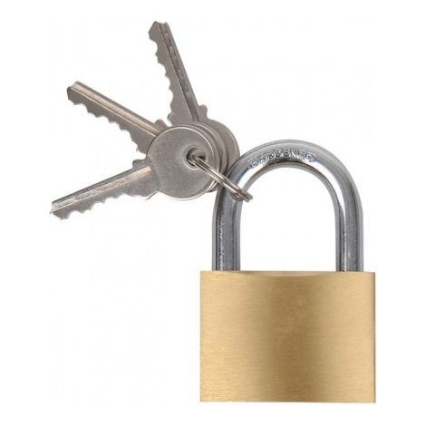 Vorhängeschloss proplus padlock 40 mm Messing 3 Schlüssel
