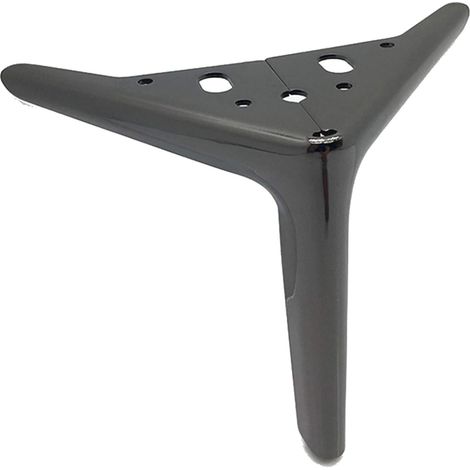 Pieds de meuble (lot de 4), pieds de support pour table basse/table TV de style européen, pieds pour meuble de salle de bain, noirs, 15 cm (1/5)