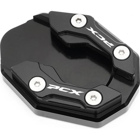 (Noir) Nouvelle béquille latérale de moto 2023 - Extension de support compatible avec Honda PCX 160, 150, 125, PCX150, PCX160 et PCX125 Maxpower (1/4)