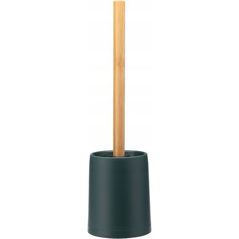 Brosse de toilette Espino, vert bouteille mat, en bambou (1/3)