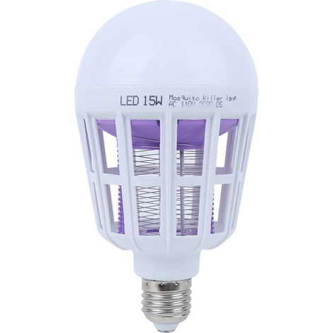 Ampoule LED anti-moustiques 2 en 1 E27 pour la cuisine, le supermarché et le bureau (15 W, 110 V) (1/5)