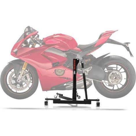 Zentrale Motorradhebebühne - ConStands Power-Evo - Kompatibel mit Ducati Panigale V4/S - Tragfähigkeit 300 kg - Leicht und stabil