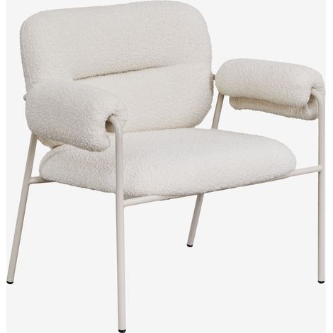 Pack de 2 sillones en tela bouclé Hanko SKLUM              (1/5)