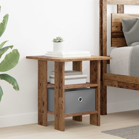vidaXL Mesita de Noche Madera vieja 41 x 40 x 45 cm (1/5)