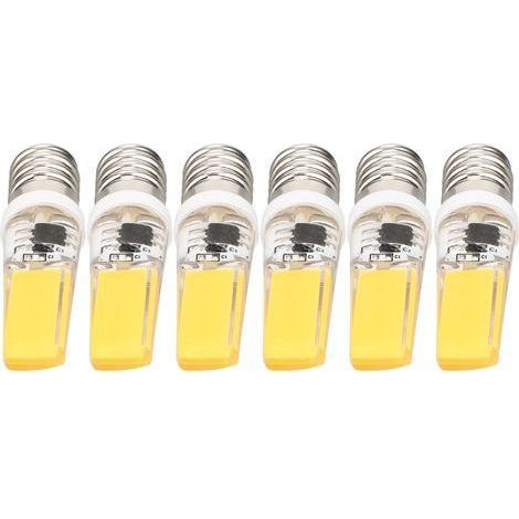 Konvolut von 6 E14 COB-Silikonlampen, dimmbar, warmweiß, 220 V, für Deckenleuchten, Kronleuchter, Wandleuchten und Tischlampen (1/5)