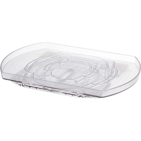 Organisateur de réfrigérateur rotatif Smart Spin - Venteo - Plateau tournant pour frigo - Equipé de ventouse de fixation - Plateau rotatif 360° - En PVC renforcé transparent - Etagères à épices pivota