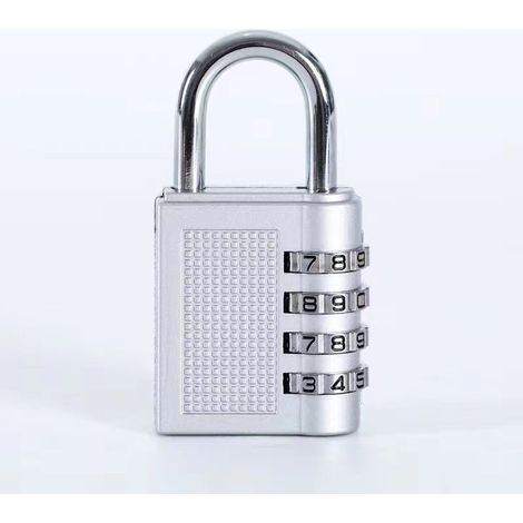 BEBUSINGOTO Cadenas à Combinaison à 4 Digit,Numero Cadenas Code,Serrure Combinée,Serrure à Combinaison pour Gymnase, école, Portail, Hangar, Garage, Rangement, Casiers à Bagages et Boîte à Outils (1/5)