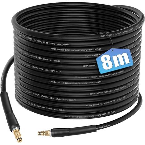 8M Flexible Tuyau pour Kärcher K2 K3 K4 K5 K6 K7 Nettoyeur Haute Pression Accessoires Rallonge Tuyaux de Rechange Pièces Détachées Tuyaux D'extension avec Connecteur Rapide Poignée (1/5)