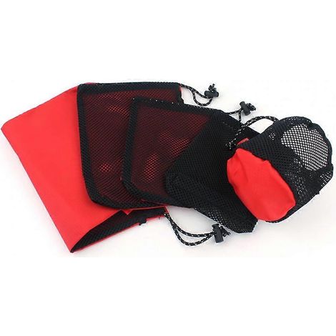 Ensemble de 5 trousses de maquillage imperméables pour le camping et les voyages, avec accessoires de toilette et de maquillage. (1/5)