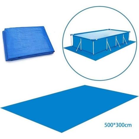 Tapis De Sol Piscine - 500x300 Cm - Pour Piscine Hors Sol - 1 Pièce (1/4)