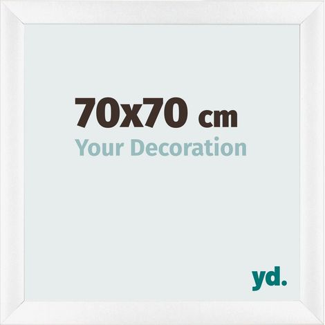 yd. - Cadre photo 70x70 - Blanc Mat - MDF - Pisa (1/5)