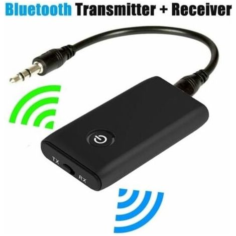 Transmetteur Bluetooth 5.0 – Adaptateur 2 en 1 sans fil 3.5mm – Émetteur et récepteur avec faible latence – Compatible TV et smartphone (1/4)
