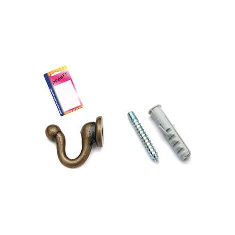 GANCI RACCOGLITENDA MEDI BRONZO IN BLISTER- - mm.30, in bl.2 pz. - 6 blister