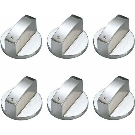 6 Boutons De Commande Métal 6mm, XU, Universels Pour Cuisinière À Gaz - KZQ (1/4)