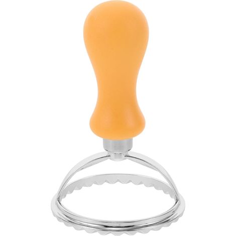 Emporte-pièce rond en alliage de zinc pour raviolis et biscuits à faire soi-même, avec bord cannelé, pour la pâtisserie