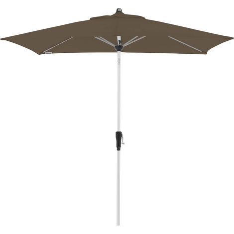 Doppler ombrellone per il giardino in alluminio I 220x140cm ombrellone rettangolare per balcone e terrazza I ombrellone inclinabile a manovella I ombrellone grande da giardino (1/5)