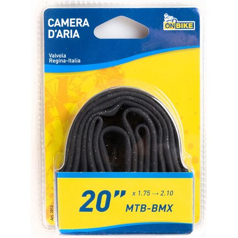 ON BIKE Camera d'Aria Bici 20 x 1.75 2.10 E T R O 47-406 Alta Bambini Regolabile (1/2)