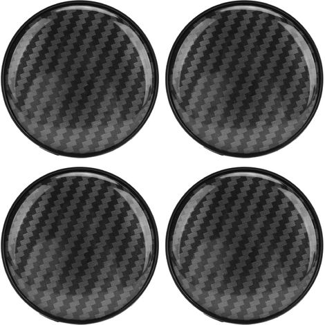 Akozon 68mm Radnabenkappen, Felgenabdeckung aus Kohlefaser für Fahrzeuge (1/5)