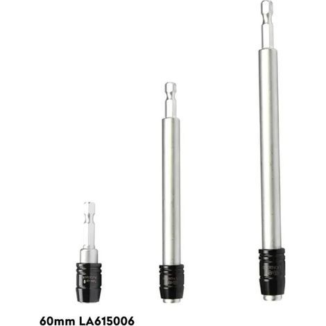 Adaptateurs porte-embouts magnétiques – Lot de 3 rallonges hexagonales (60/150/300 mm) pour tournevis, acier trempé (1/3)