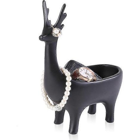 Coffre à clés d'entrée, boîte de rangement pour statue de cerf (1/5)