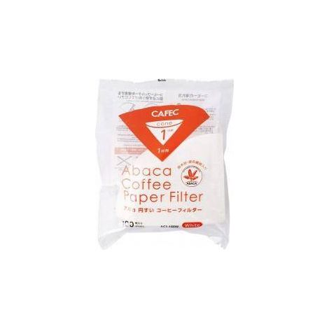 Filtre à café Abaca blanc, tasse 1, 100 pièces. AC1-100W (1/5)