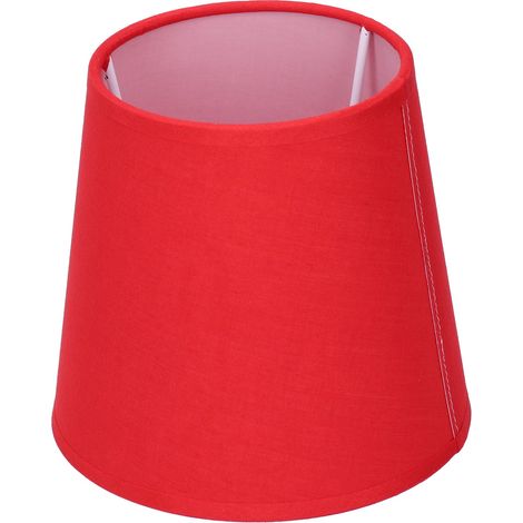 Set mit 6 modernen und minimalistischen Stofflampenschirmen mit dekorativer Innenfolie, für E14-Pendelleuchten (1/5)