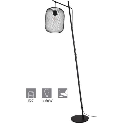 Lampadaire EGLO Wrington Noir E27 (1/3)