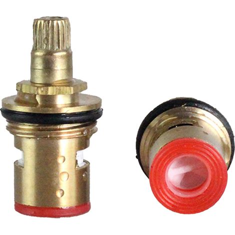 Jeffergarden Remplacement de cartouche de tige de robinet antirouille de dureté élevée de valve de robinet de cuivre de 5PCS pour la cuisine (1/4)