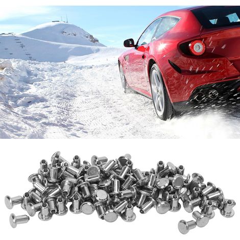 Cent crampons antidérapants universels pour pneus de voitures, motos, véhicules tout-terrain, etc., adaptés aux VTT/UTV, chariots élévateurs et véhicules tout-terrain (100 pièces par paquet) (JX9-11-1 (1/5)