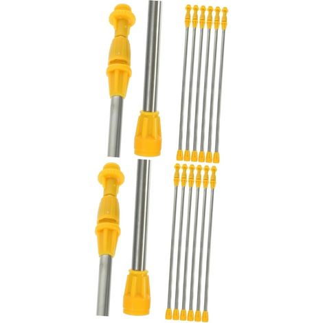 12 Pieces Stainless Steel Garden Sprayer Extension Rod Accessories for Watering Plants and Agricultural Fertilization (1/5)