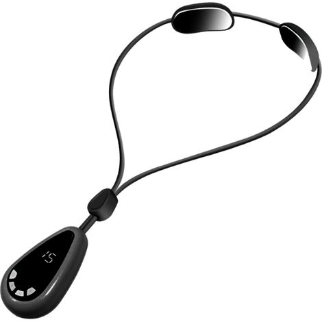 Mini masseur cervical électrique intelligent de type tour de cou, masseur portable à compresse chaude à température constante (gris) (1/5)