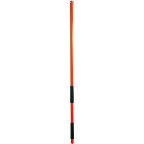 Mondelin – Perche emboitable 2m pour lisseuse articulée – Tubes en alu léger et ultra-résistant – 2 manchons ergonomiques pour meilleur grip