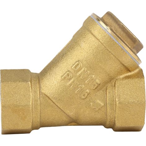 1/2" BSPP Innengewinde Y-förmiger Messing-Siebfilterventilanschluss für Wasser-Öl-Trennung (1/5)