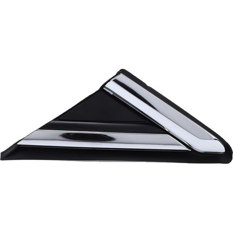 Black Chrome Door Corner Trim, Direct Fit Triangular Mirror Plate for Mid-Size Sedan 2013-2018 (Replacement Part) (Right: DS73F16004BD69B8) (1/5)